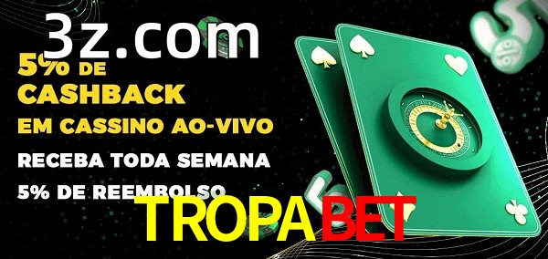 Promoções do cassino ao Vivo TROPABET